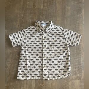 Janie and Jack Dinosaur Print Shirt boys
